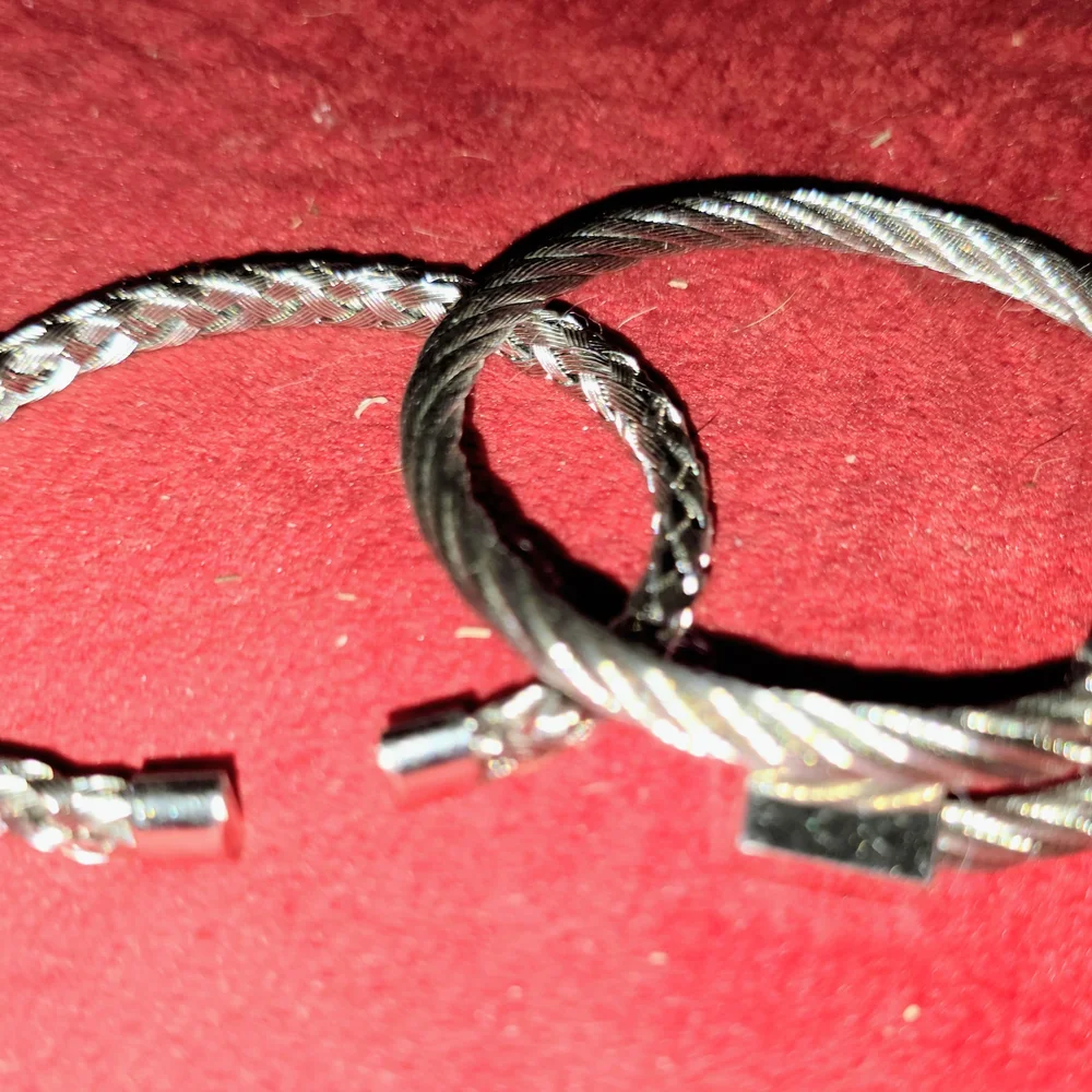 Silver Braided Key & Card Holder